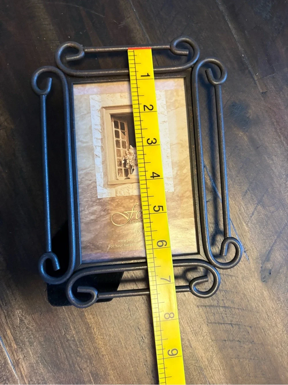 Fetco Home Decor Scroll 4x6 Metal Picture Frame - Bronze (Excellent Condition!)